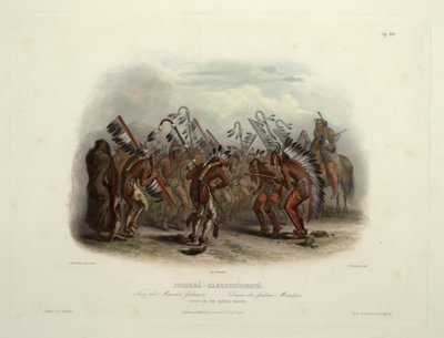 Ischohä-Kakoschochatä Dance of the Mandan Indians by Karl Bodmer